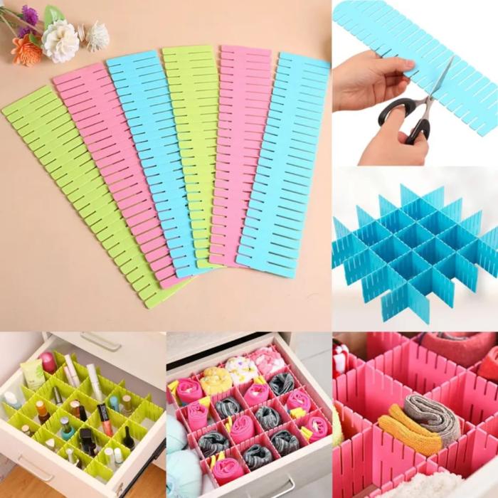 Adjustable Cabinet Storage Divider (6pcs)