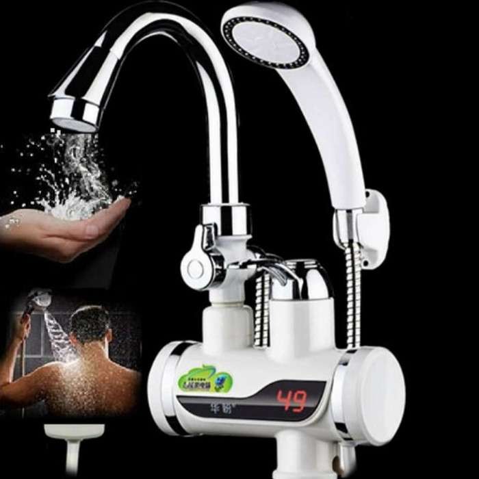 Instant water heater tap and hand shower